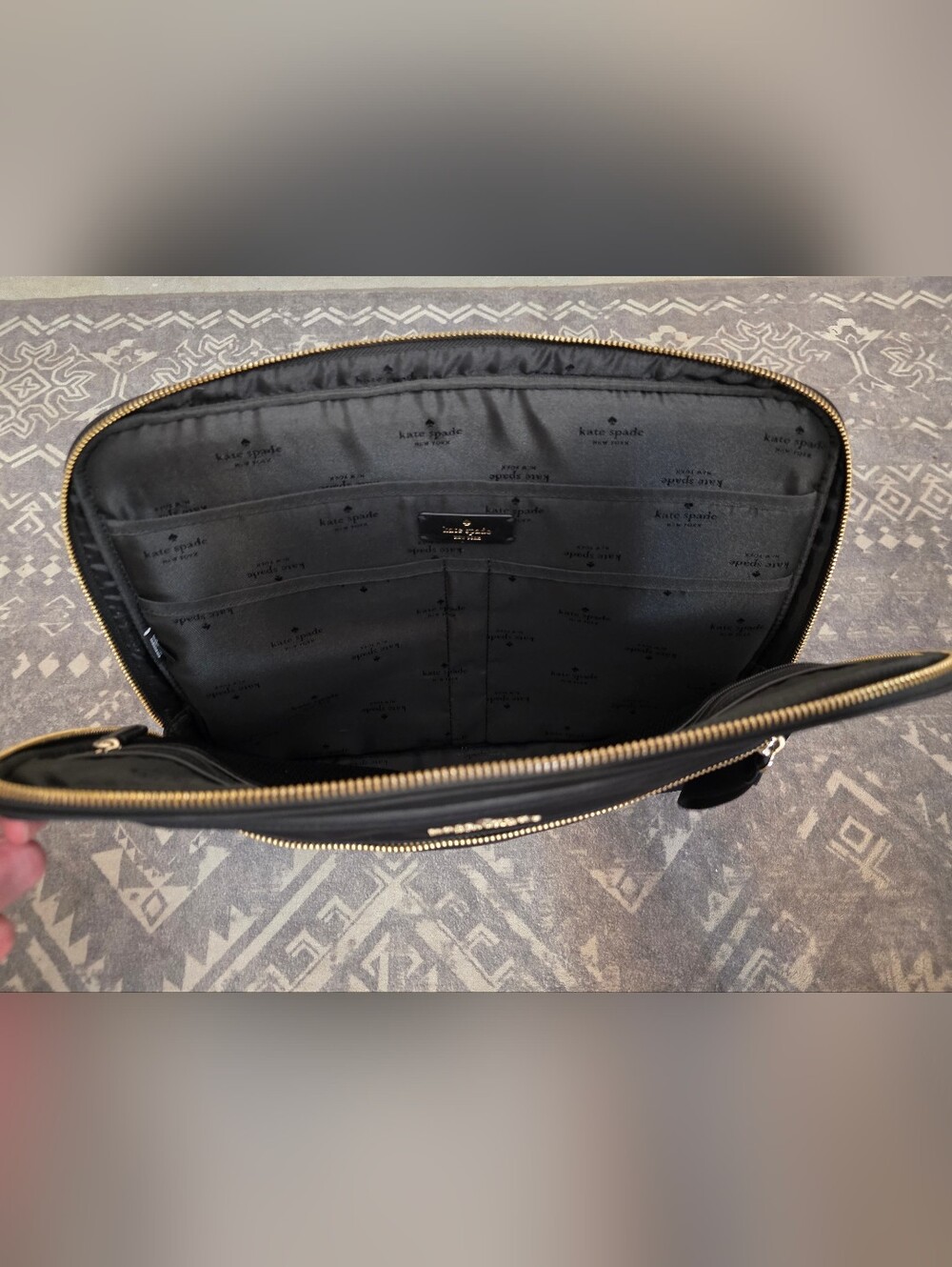 Kate Spade New York Black Nylon Laptop Bag – Fits 15" Laptop - Picture 4 of 11